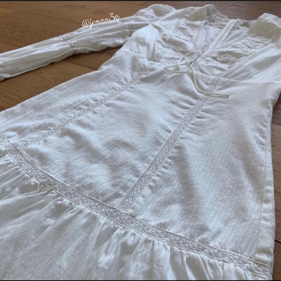 Sold Reformation Cecille Dress || Cream - Picture 12 of 16